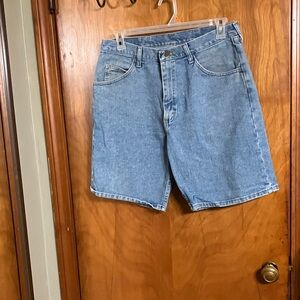 Wrangler Light Blue Jean Shorts for Men
